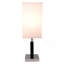 LAMPE DE TABLE EN BOIS CARRÉE DE 26 po H