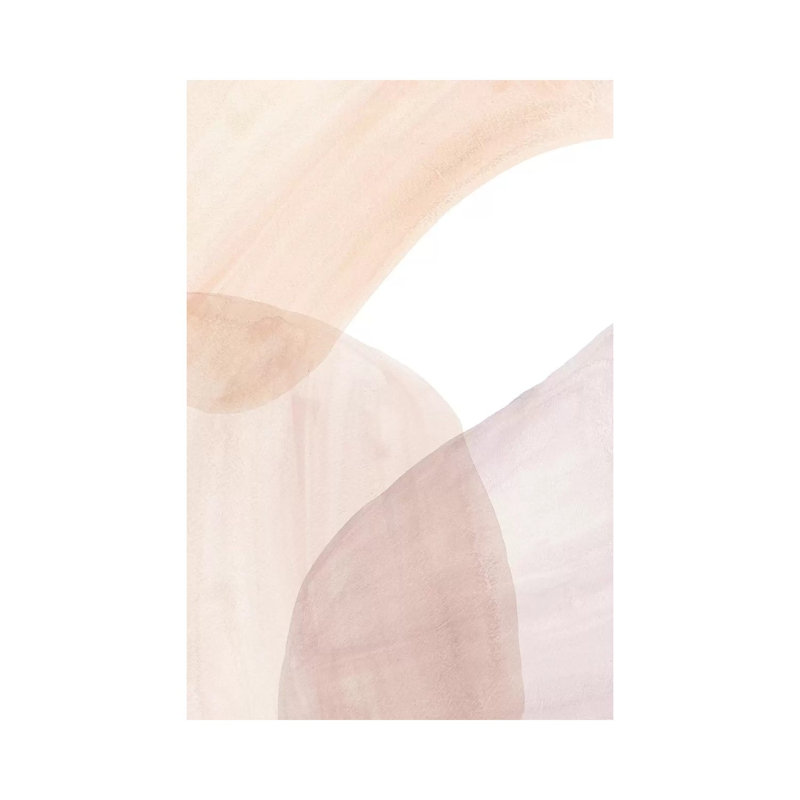 Abstract Soft Colours Art - Painting on Canvas, 45.72cm H x 30.48cm W x 1.91cm D, Wrapped Canvas