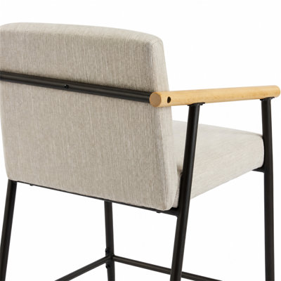 Counter Stool With Iron Frame(Set Of 2)