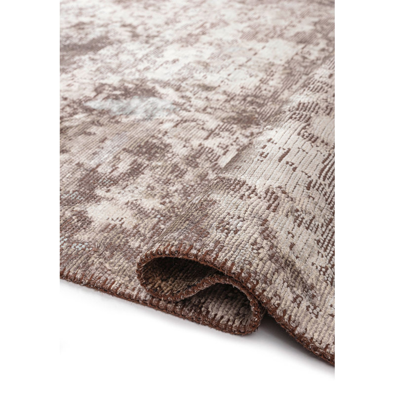 Almarie Abstract Hand Loom Indoor / Outdoor Area Rug, Rectangle 7'10" x 11'1"