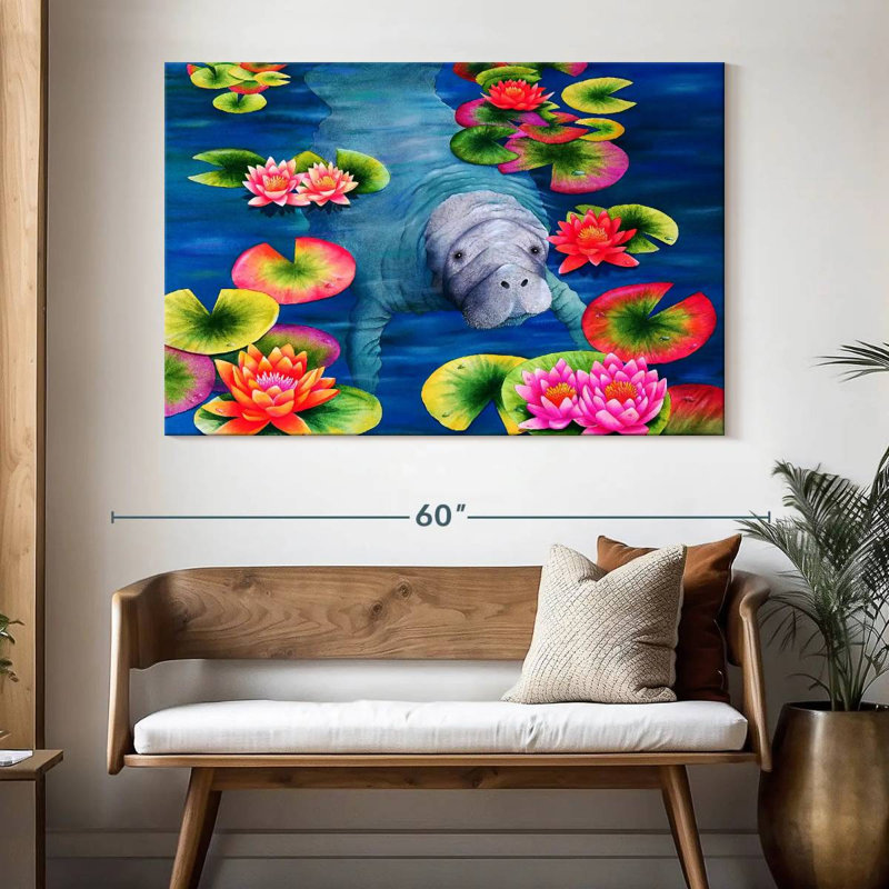 Thé haut Bramate Manatees, H 34 po x l 51 po