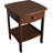 22 X 18 X 18-Inch Wood Curved End Table/Night Stand With One Drawer, Brown