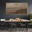 «Calm Coastal Shoreline Cloudy Moody Seascape», reproduction d'art sur toile encadrée dans la chambre principale-484871247-484871287