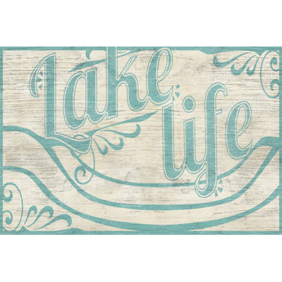 Lake Life I by June Erica Vess - Wrapped Canvas Print