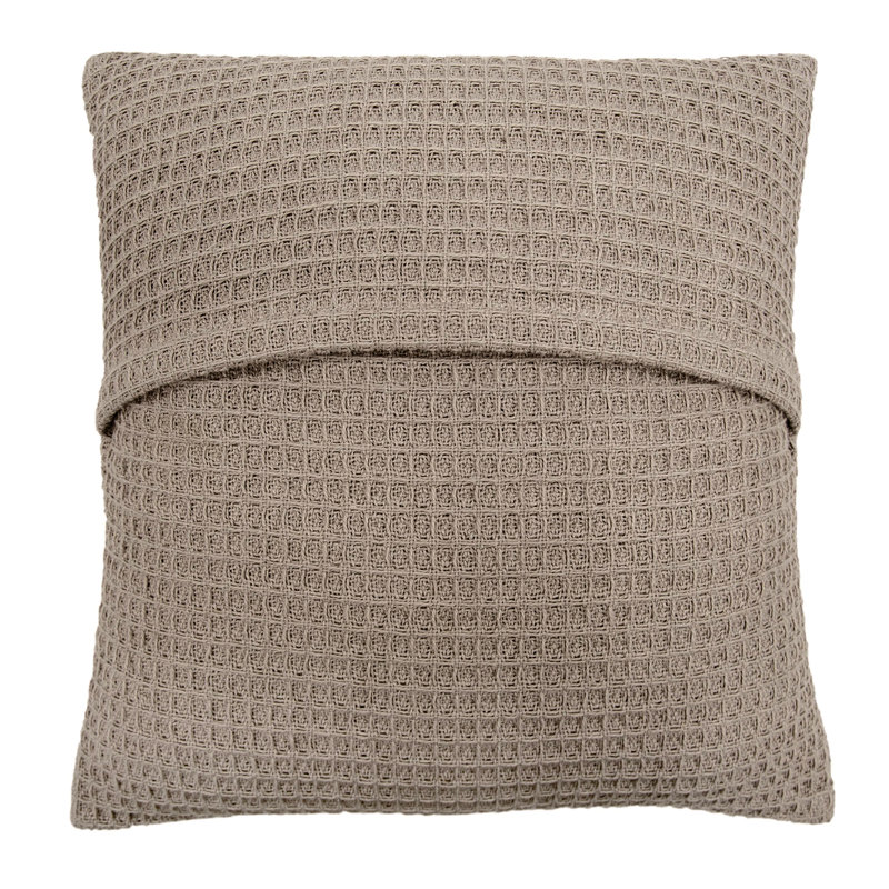 Bruges Geometric Square Cushion, Linen, Cushion Cover Only - No Insert