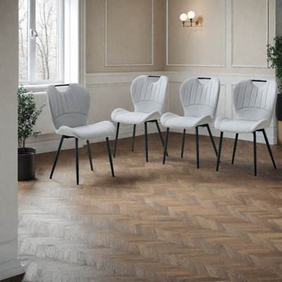 Ensemble de 4 chaises de salle à manger confortables