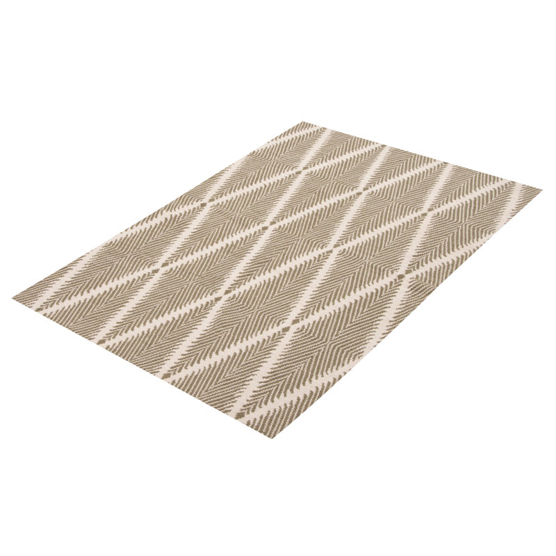 Kilim vert olive foncé Botsford 4 pi 10 po x 7 pi 6 po