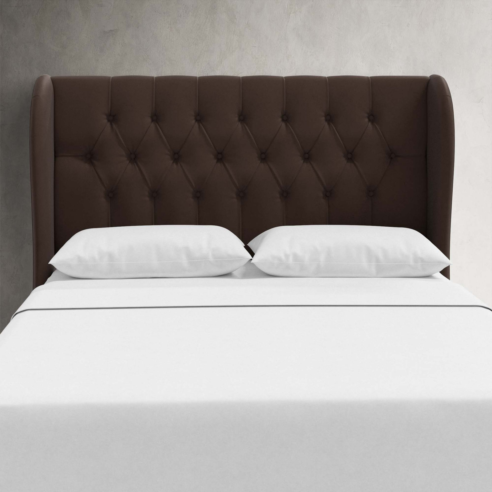 Tomey Upholstered Headboard, Queen, Classic Chocolate Velvet