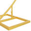 220cm W x 45cm D Steel Arbour in Gold