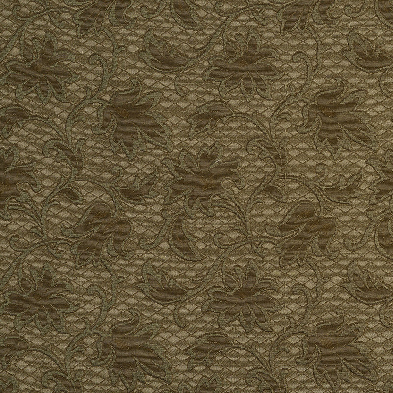 Tissu floral matelassé, Vert 7