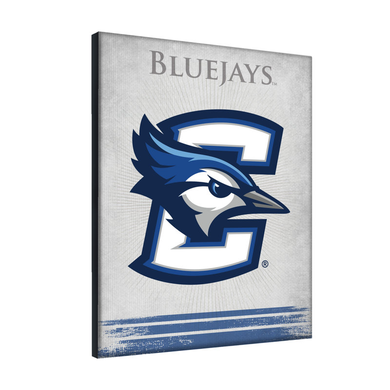 NCAA - Impression sur toile tendue, H 15 po x l 20 po x P 1 po, Bluejays de l'Université Creighton