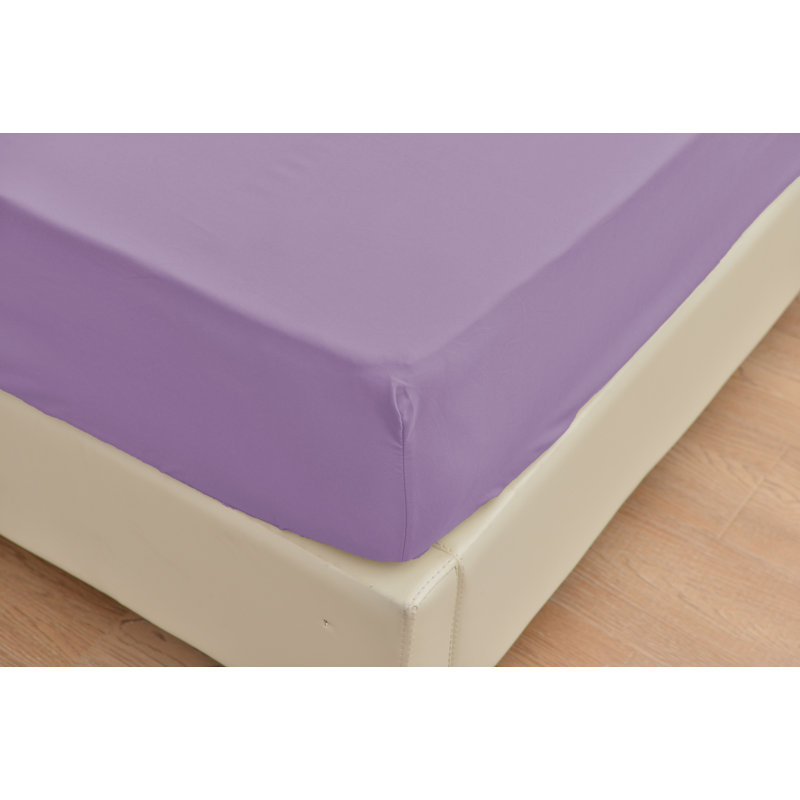  Ensemble de draps en rayonne ultra doux et infroissable, Ensemble de draps pour lit simple avec un drap-hou, Lavande