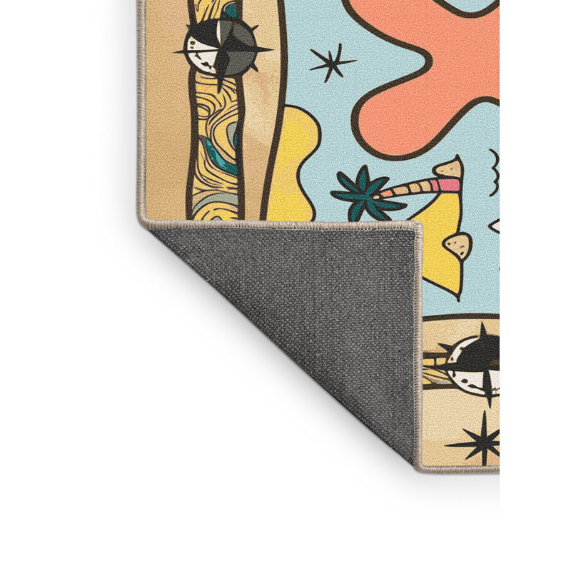 Tapis pour enfants Sunside Sails Pirates, Rectangle de 5 pi x 8 pi
