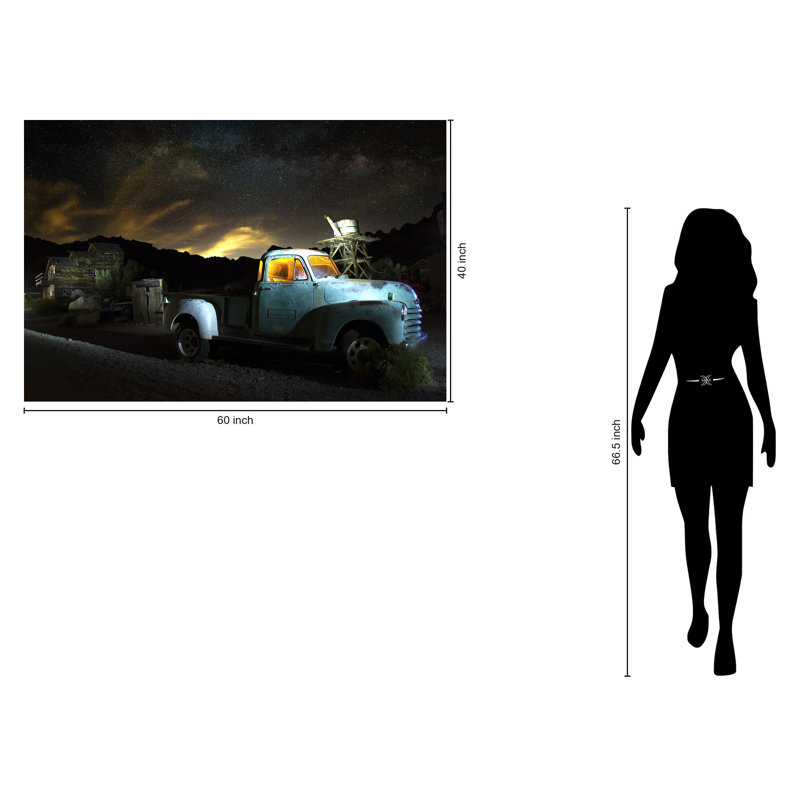 Art mural en verre trempé sans cadre Backroads - 40 po x 60 po