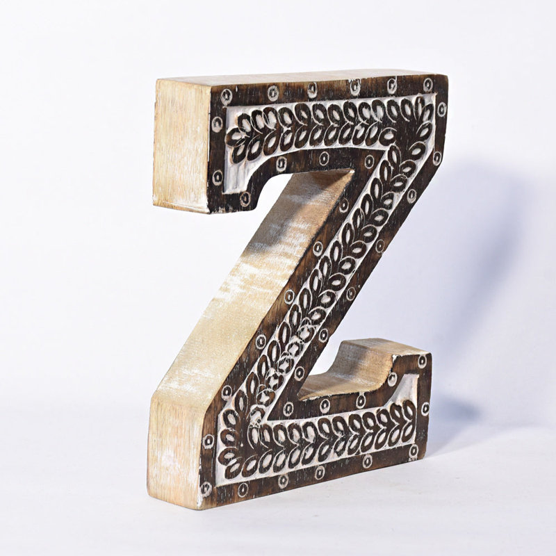 Alaiah Handmade Eco-Friendly Block, Z, White