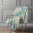 Addison Machine Washable Sherpa Leaves Throw Blanket