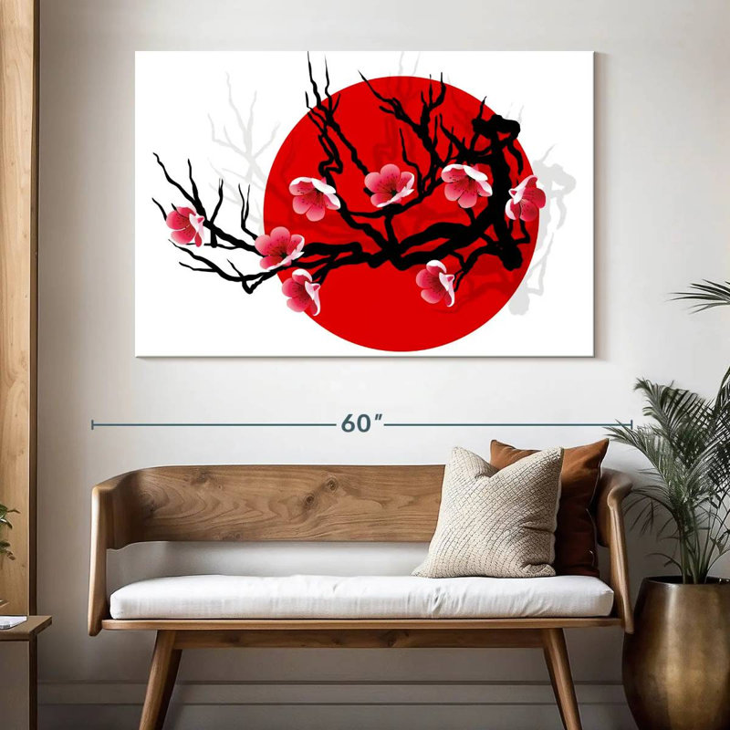 Harnek Blossom On Black, 34" H x 51" W