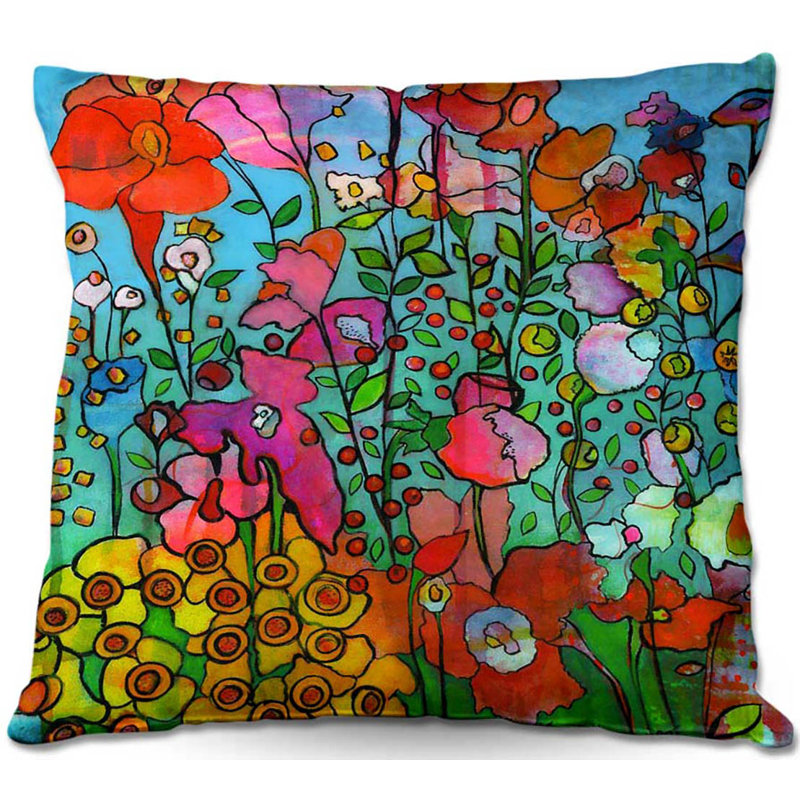  Couch Joyful Chatter Throw Pillow, 16" x 16"