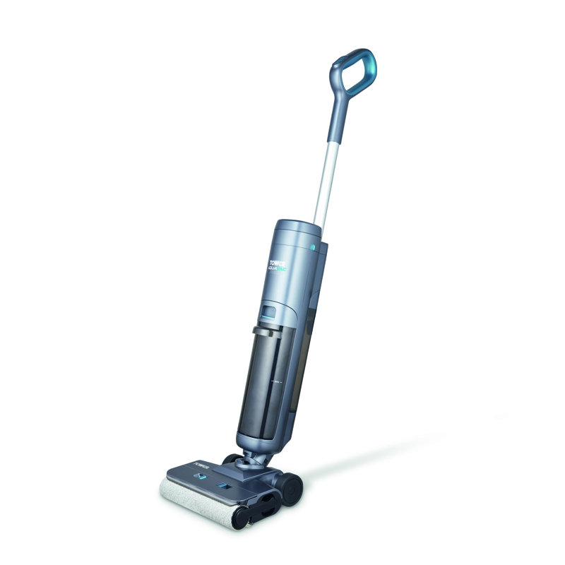 Tower T547003 Aquajet Pro Cordless Wet & Dry Hardfloor Cleaner with One Touch Controls, LED Display Panel, 650ml Clean Water Tank, 550ml Dirty Water Tank, 22.2V, Titanium