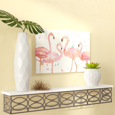 « Flamingo Fever I », reproduction d'art sur toile