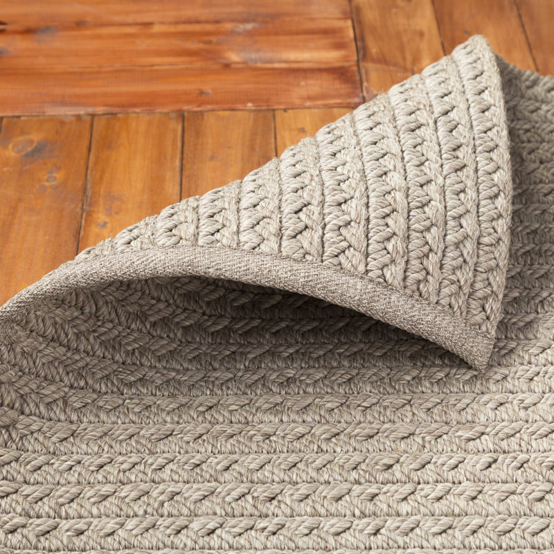 Tapis intérieur / extérieur gris Alicien, Rectangle de 5 pi x 8 pi