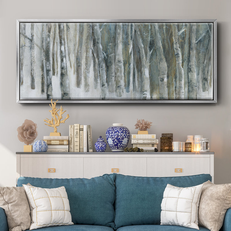 Banff Birch Grove- Framed Canvas