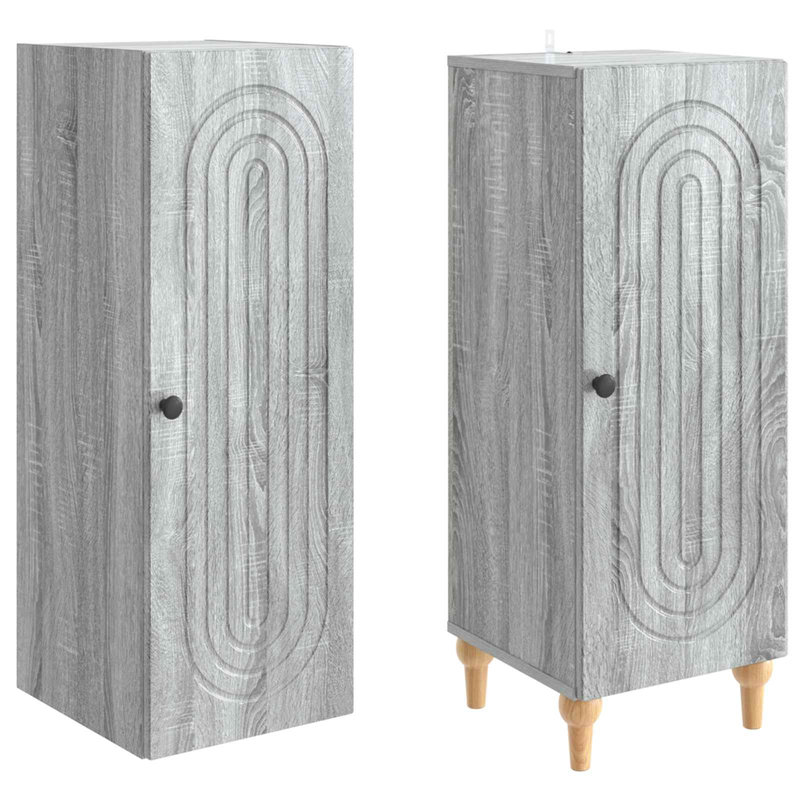 Storage Cabinet, Grey Sonoma