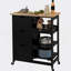 Armoire d'appoint durable avec tiroir, panneau à haute densité, surface lisse et roulettes pivotantes pour faciliter le déplacement et le rangement.