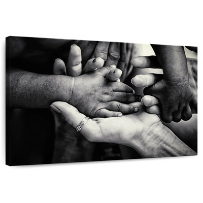 Leisha Family Hands BW