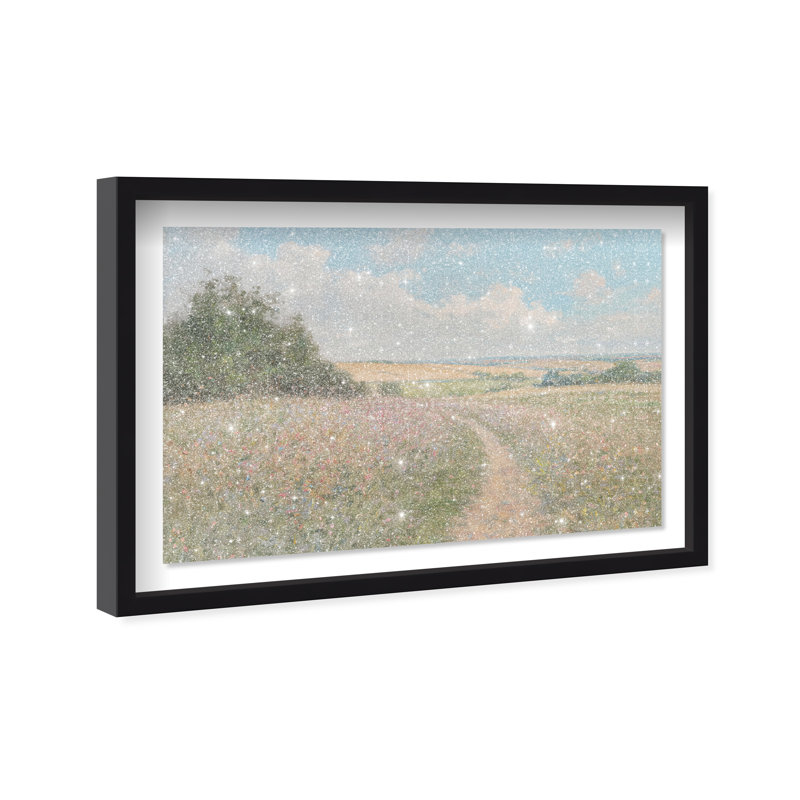Emerald Pathway Shadowbox Landscape & Nature Print by Oliver Gal, Black Frame, 15 x 10, Black Frame, 21.5"H x 31.5"W