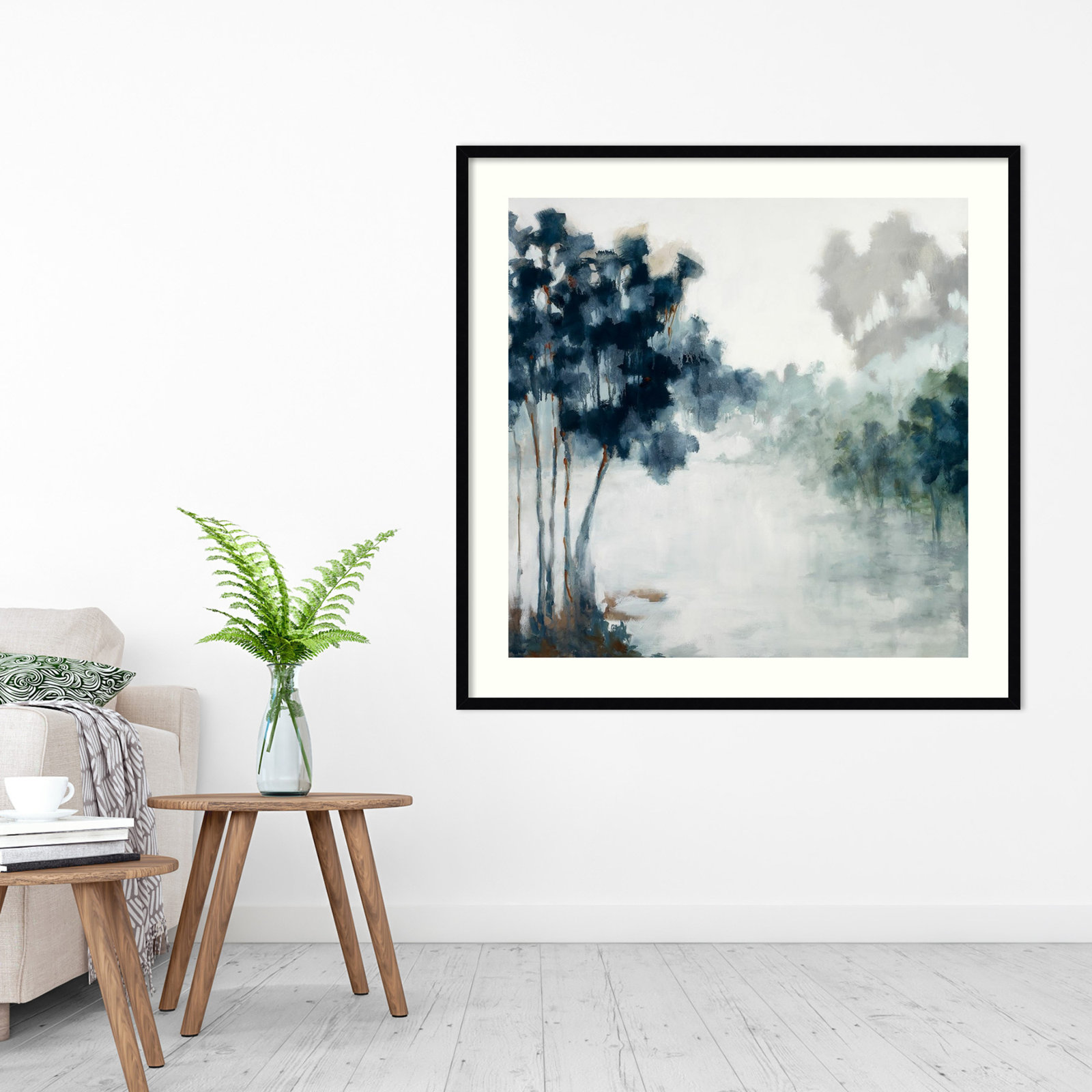 Soft Winter Light by Jacqueline Ellens, Black Framed Paper, 41" H x 41" W