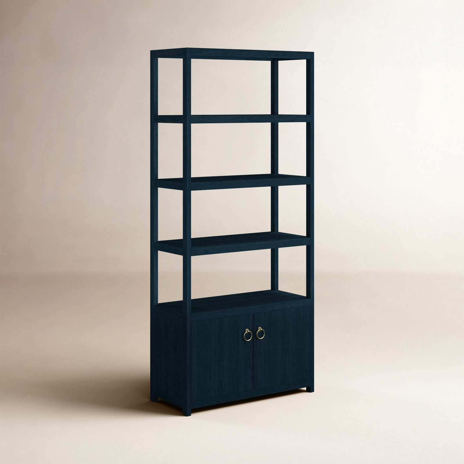 Elin 32" Bookcase, Navy Blue