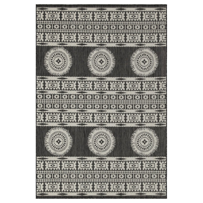 Ensoleillé 5 pi. 3 po X 7 pi 3 po Tapis intérieur / extérieur, Rectangle 5 pi 3 po x 7 pi 3 po