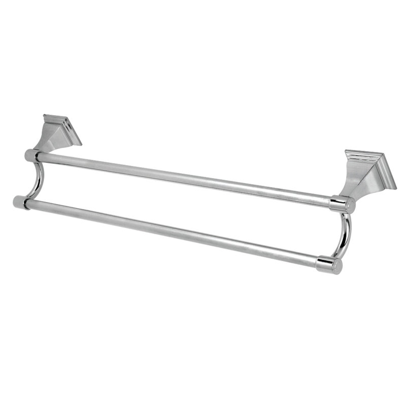 Kingston Brass Monarch Dual Towel Bar, Polished Chrome