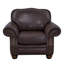 Fauteuil club à accoudoirs roulés en cuir véritable 50 po Somto-20120171