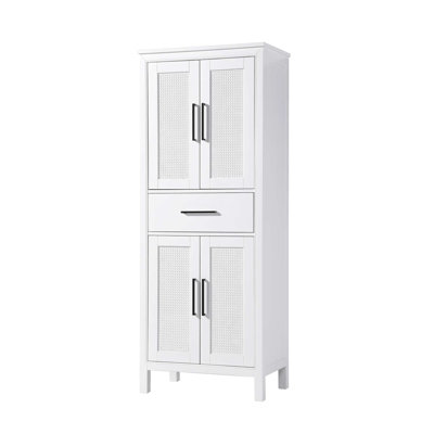 28 Inch Bath Storage Cabinet in White