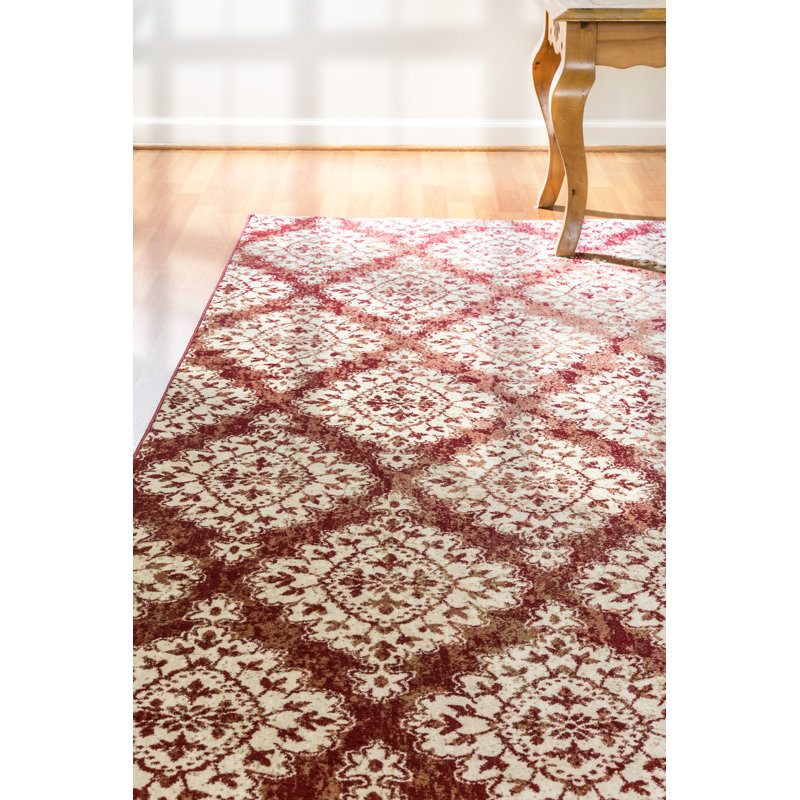 Tapis terre cuite/ivoire Morocco, Rectangle 9 pi 2 po x 12 pi 10 po