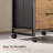Rustic Brown 3-Drawer Mobile File Cabinet - Fabric Vertical Filing Cabinet With Wheels (Fits A4/Letter Size For Home Office)