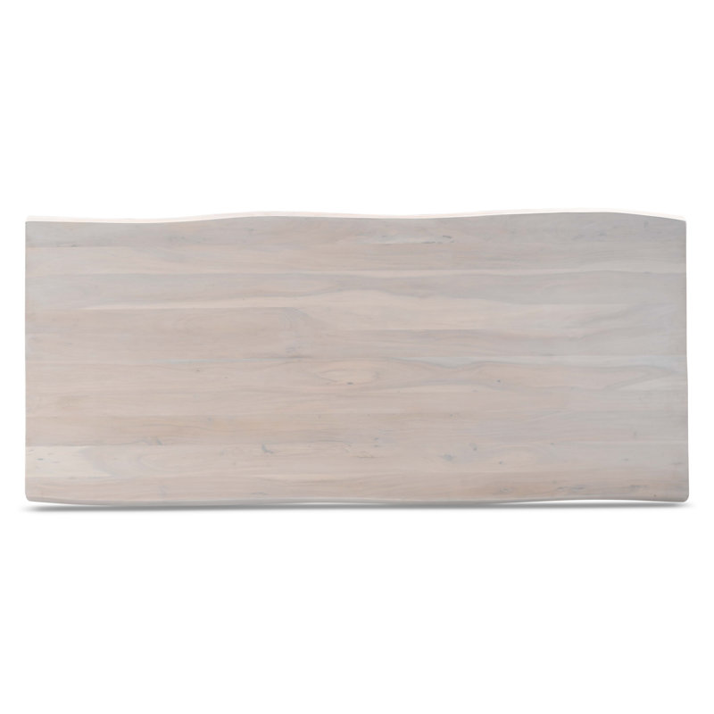 Brooks X Base Dining Table, Black, White Wash, 29.75"H x 92"L x 40"W