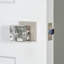 Viaggio Quadrato Rosette Passage (Hall & Closet) with Quadrato Crystal Knob-1822103074
