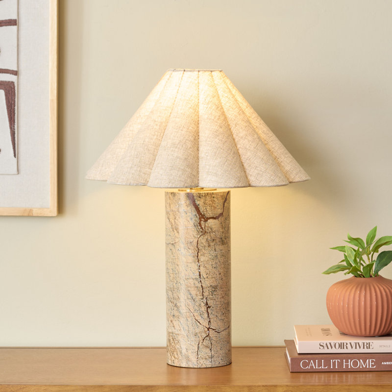 Emilie 21 Inch Marble Table Lamp