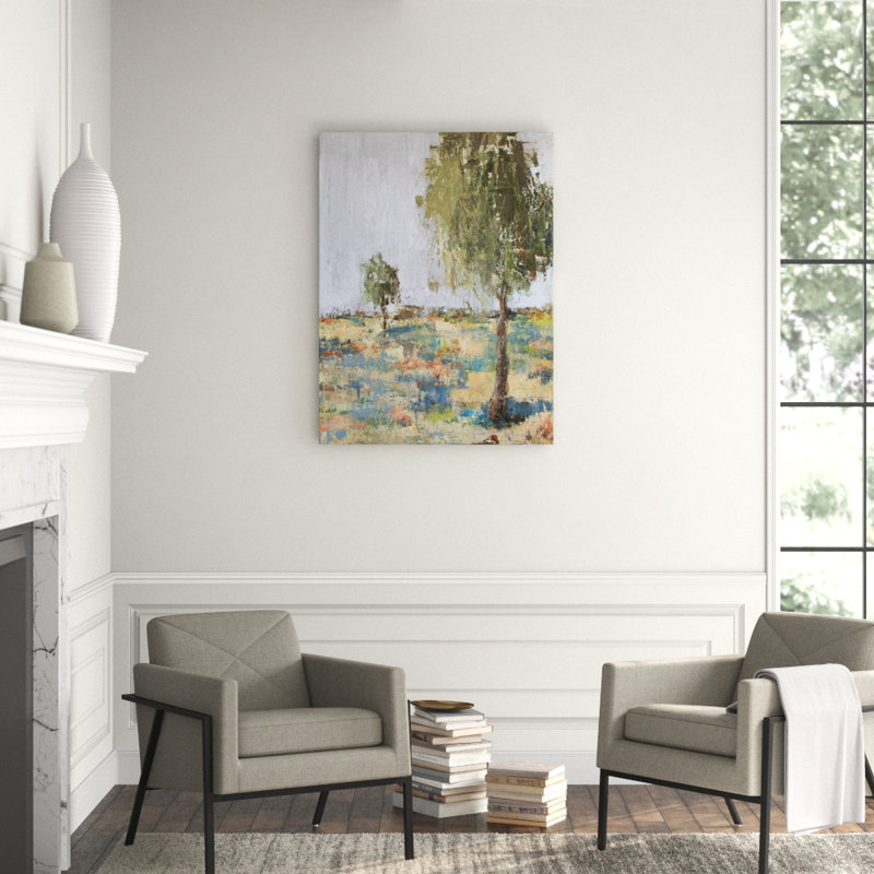 Spring Day II - Artist Enhanced Canvas Print, Black Framed Canvas, 31.5" H x 25.5" W x 1.75" D