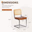 Chaise en porte-à-faux 19,3 po Mid-Century-129453334