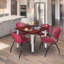 Plateau de table Kee Square, 4 chaises empilables-1843066373-1843066370-1810362140