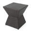 Table d'appoint d'extérieur en osier pour patio, table de bout résistante aux intempéries | Idée de cadeau
