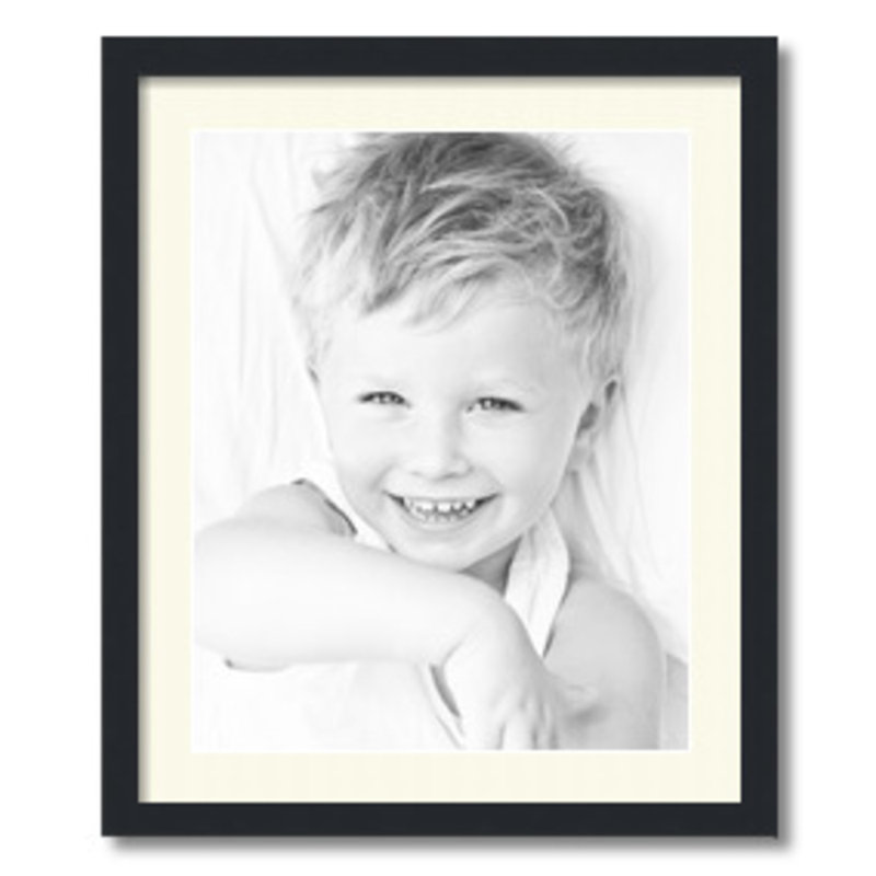 Matte Picture Frame with Mat, Brilliant White