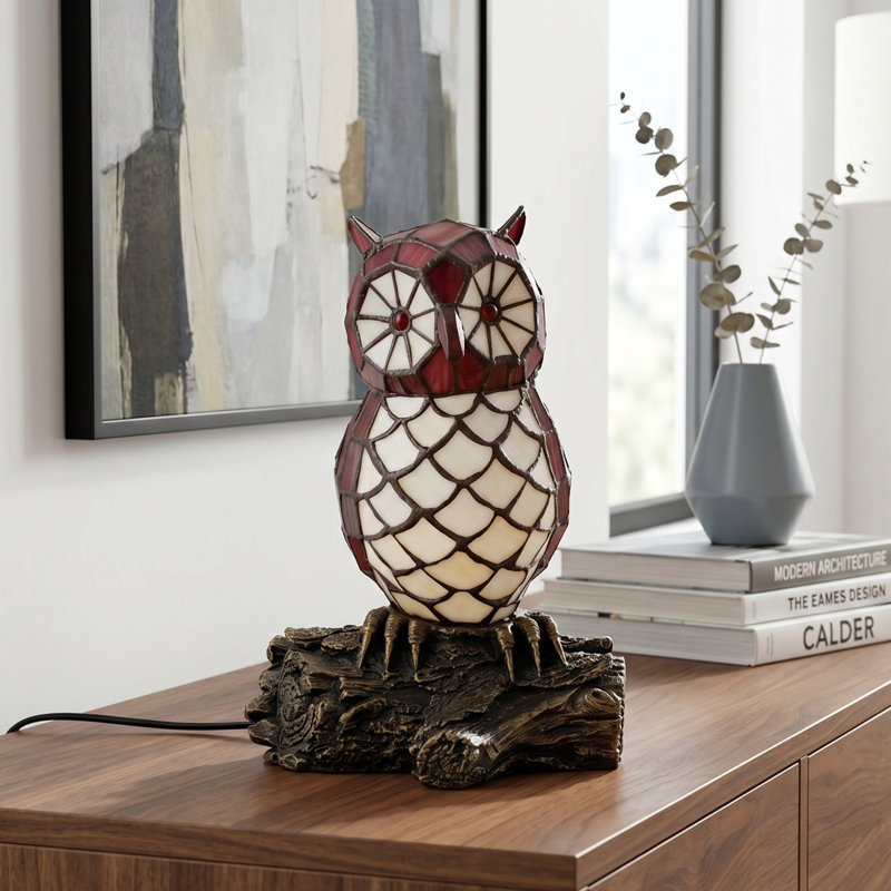 Lampe de table Tiffany Style Owl