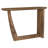 Oval Solid Mango Wood Entryway Console Table