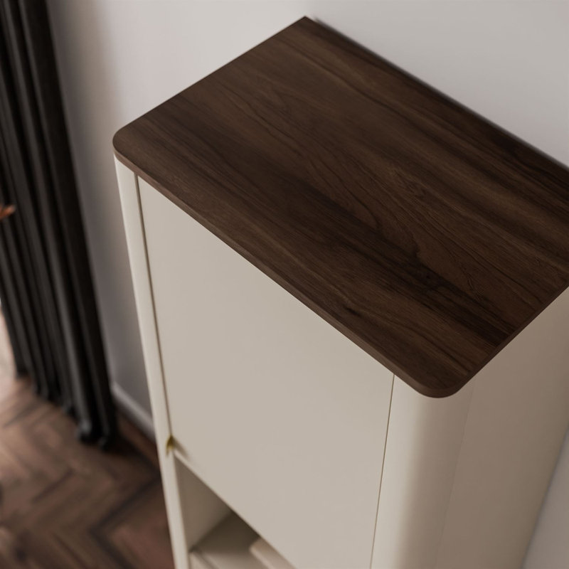 191 cm H x 60 cm W Bookcase, cashmere / walnut