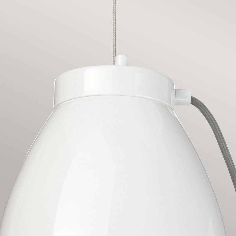 Araby 1 - Light White Painted LED Dome Pendant